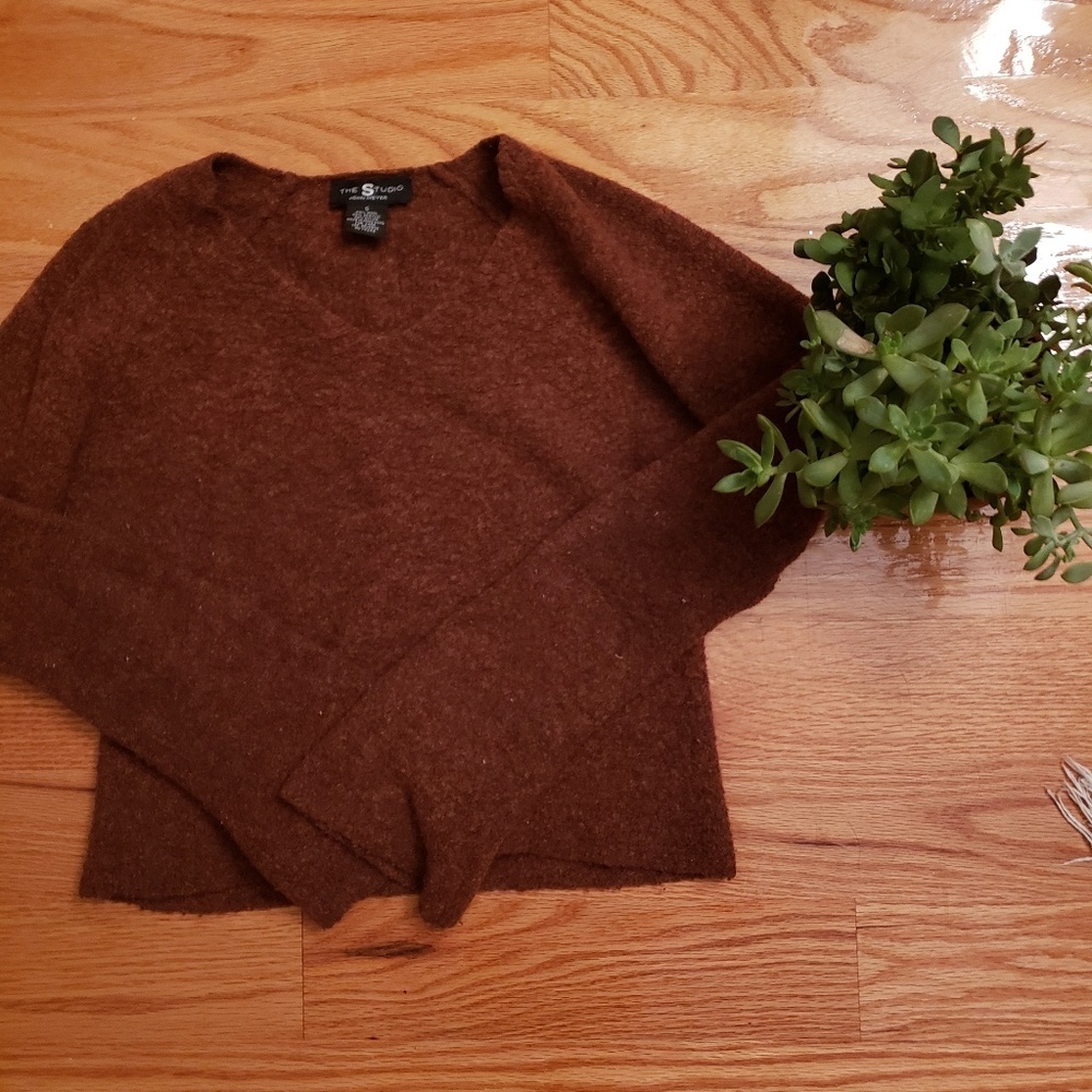 🧡Cropped Burnt Orange Sweater🧡